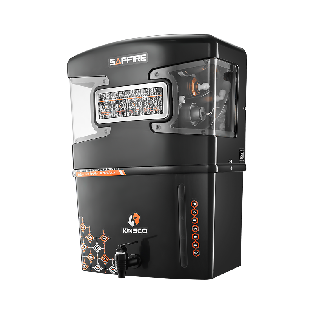 Kinsco Aqua Saffire LED Display 15L Black colour RO Kinsco Aqua Saffire LED Display 15L Water Purifier