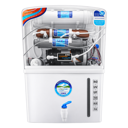 12L Advanced Water Purifier | RO + UV + UF + Copper + Alkaline with Mineralizer | Water Filter for Home & Kitchen (White)
